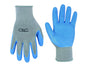 Dottie® 2030X 6773 General Purpose Gloves, Work, Grip Style, XL, Latex Rubber Palm, Elastic Wrist Cuff