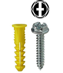 Dottie® 2AKHX 4610 Wing Screw Anchor Kit, #10 x 1 in Size, 201 Pieces, Nylon