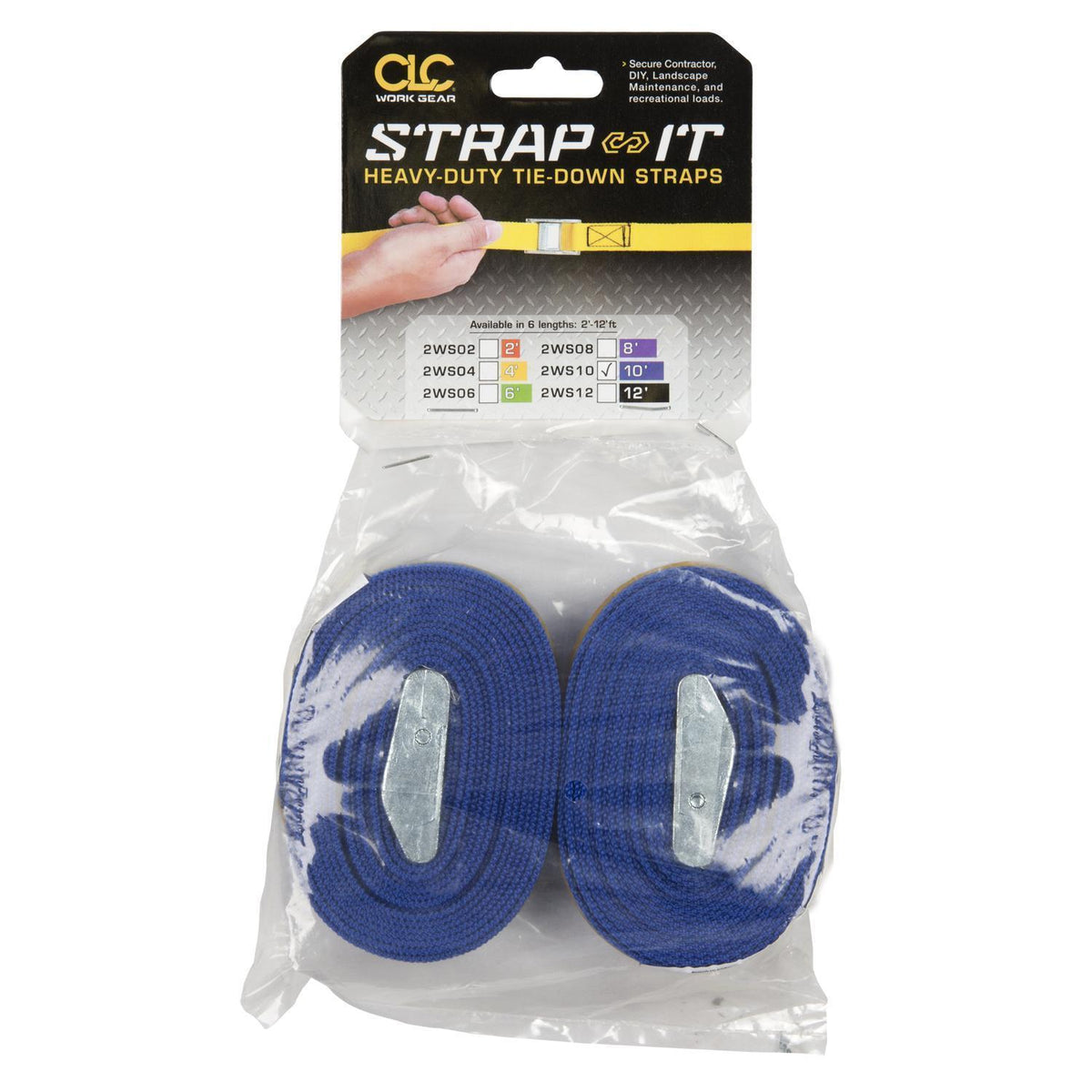 Duty Hang-Up Tie Down Web Strap - 10 ft L x 1" W - Nylon