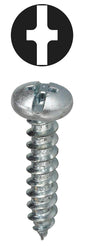 Dottie® 2WS8112 2-Way Combination Sheet Metal Screw, #8, 1-1/2 in OAL, Pan Head, Phillips®/Slotted Drive, Steel, Zinc Plated