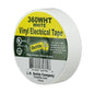 Dottie® 360WHT Color Coding Economy Industrial Electrical Tape, 60 ft L x 3/4 in W, 7 mil THK, PVC, Rubber Adhesive, White