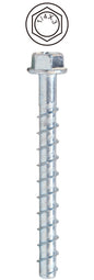Dottie® CSB14300 Concrete Screw Bolt, Case Hardened Low Carbon Steel, Zinc Plated