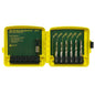 1-Piece Drill/Tap Hex Bit Kit - 6 Pieces - HSS
