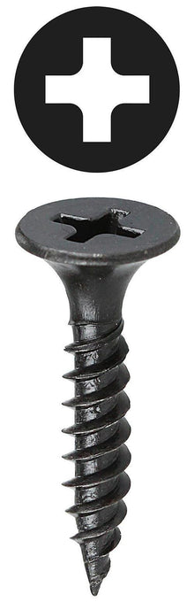 Dottie® DWSBX83 Drywall Screw, #8, 3 in OAL, Bugle Head, Black Oxide, Self-Piercing Point, Phillips® Drive