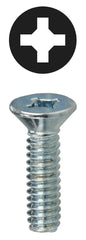 Dottie® FMDD63234 Machine Screw, #6-32, 3/4 in OAL, Steel, Flat Head, Zinc Plated, Phillips®/Square Drive