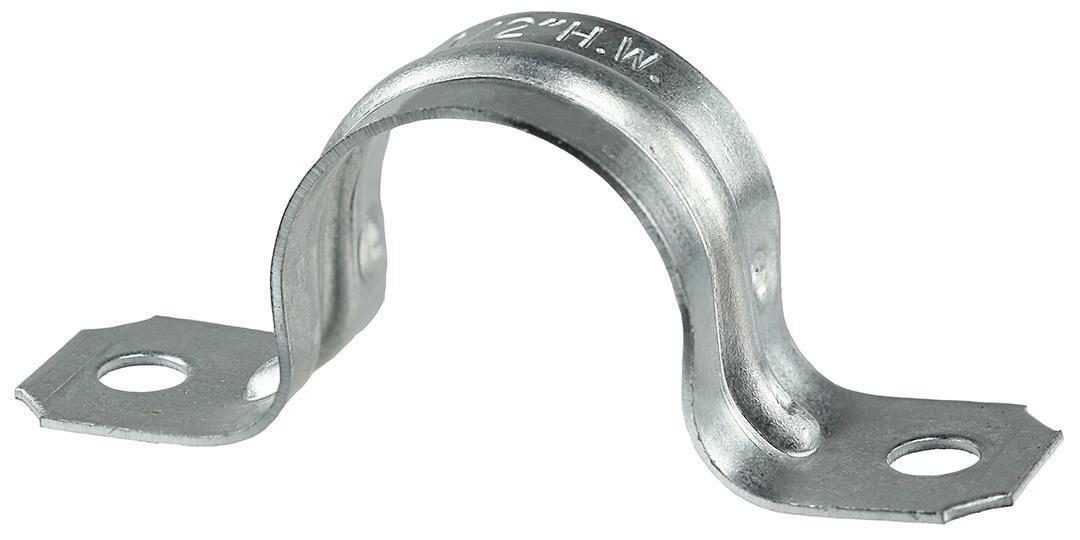 3/4" 2-Hole Pipe Strap - Surface - 22 Ga Steel