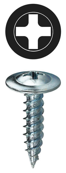 Dottie® KWT812 K-Lath Metal Piercing Screw, #8, 1/2 in OAL, Wafer Head, Phillips® Drive, Steel, Zinc Plated