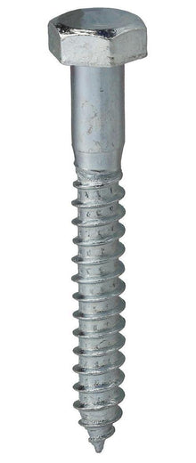 Dottie® LAG5164 Lag Screw, 5/16 in, 4 in OAL, Steel, Zinc Plated