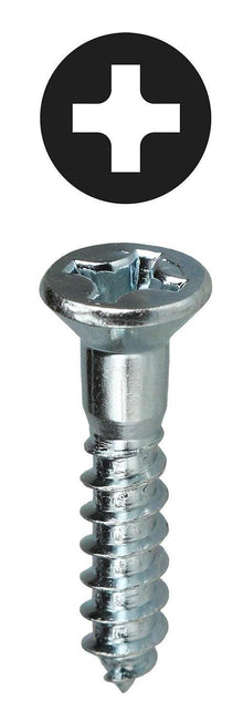 Dottie® PHFW12112 Wood Screw, #12, 1-1/2 in OAL, Flat Head, Steel, Phillips® Drive, Zinc Plated