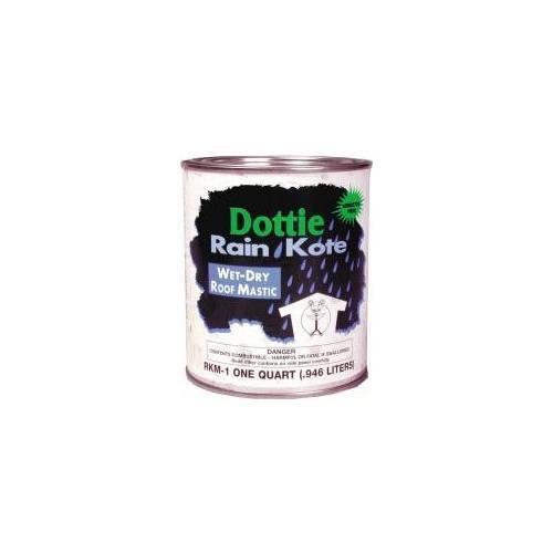 Dottie® RKM4 All Weather Premium Roof Mastic, 1 gal Cartridge, Black