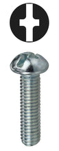 Dottie® RMC6322 Combination Machine Screw, #6-32, 2 in OAL, Steel, Round Head, Zinc Plated, Phillips®/Slotted Drive