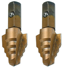 Replaceable Tip Step Drill Kit - 1/4" Dia Min Hole - M2 HSS