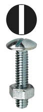 Dottie® SB31634 Stove Bolt Machine Screw With Hex Nut, 3/16-24, 3/4 in OAL, Steel, Truss Head, Zinc Plated, Slotted Drive