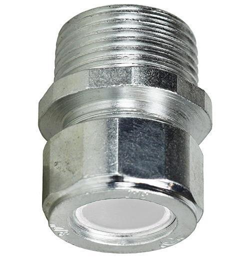 Straight Strain Relief Connector - White - 1/2" Trade