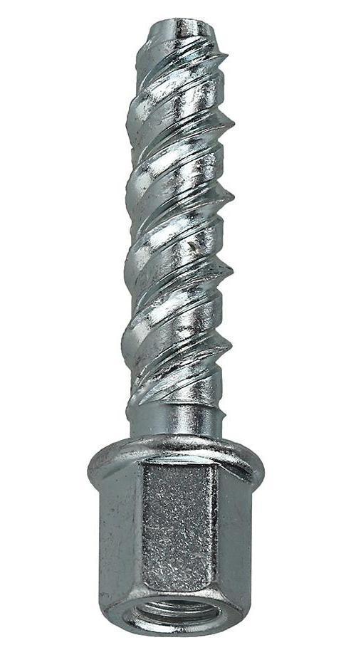 Dottie® SSC38B 4600 Bottom Mount Concrete Drilling Rod Hanger, 3/8 in Dia, 1-1/2 in OAL, Steel, Zinc Plated