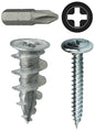 Wall Board Anchor Kit - 50 Pieces - Zinc