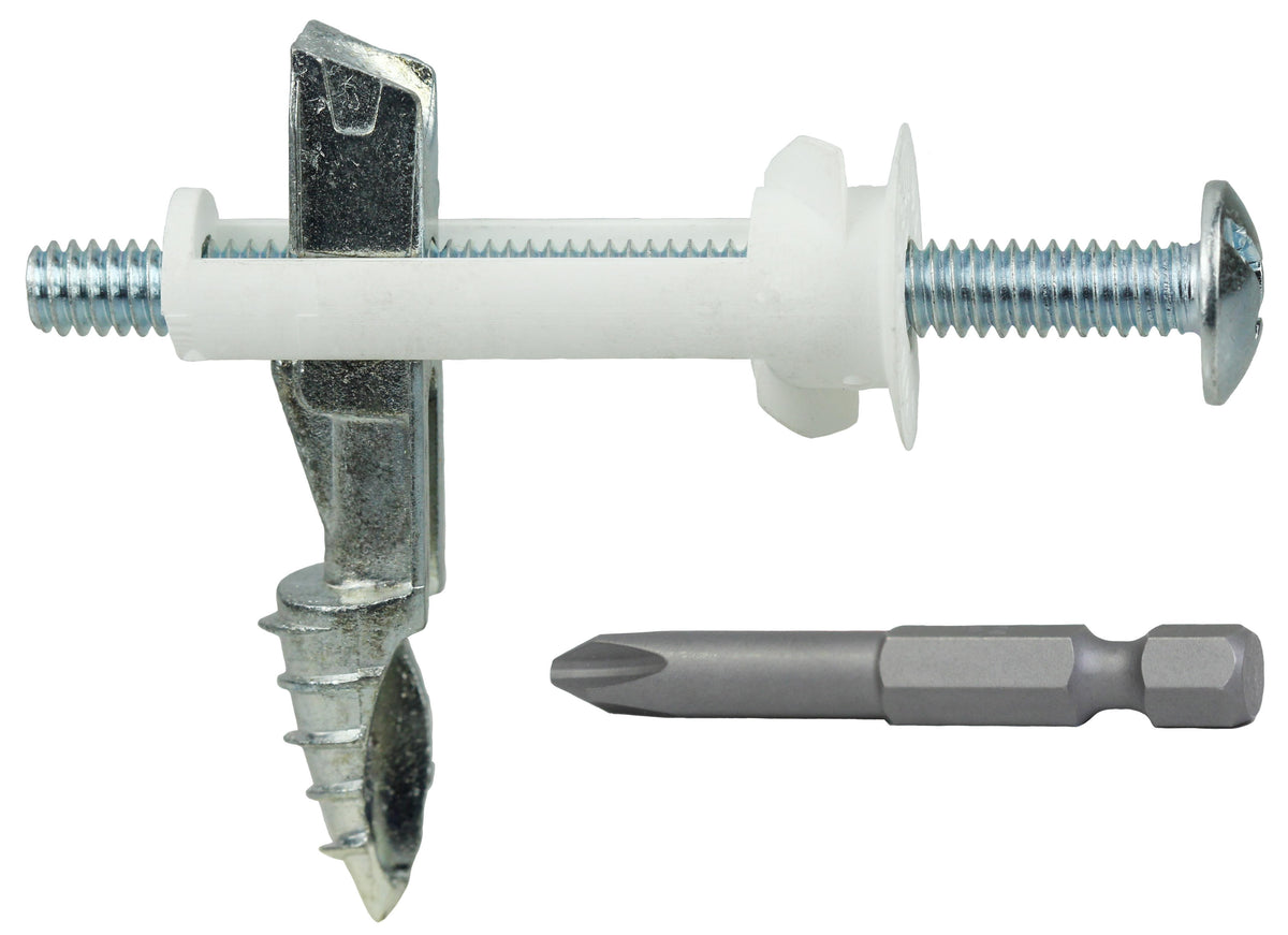 Dottie® Driller Toggle WDT43 21-Piece Wall Board Toggle Kit, 1/4 x 3 in Screw, Nylon/Steel