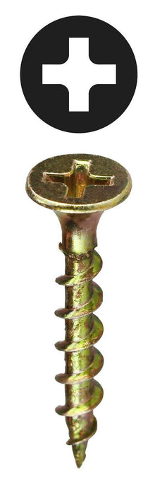 Dottie® WR83 Wood Racket Drywall Screw, #8, 3 in OAL, Bugle Head, Zinc Plated, Self-Piercing Point, Phillips® Drive