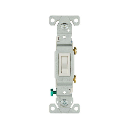 Grounding Standard/Specification Grade Toggle Switch - White