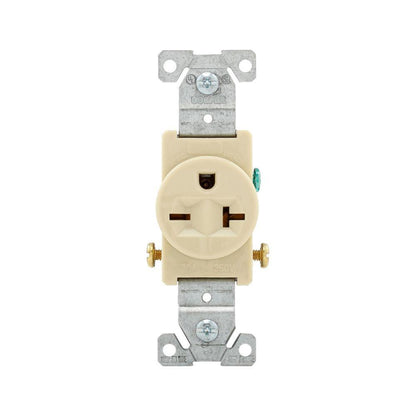Auto Grounding Single Straight Blade Receptacle - Nylon