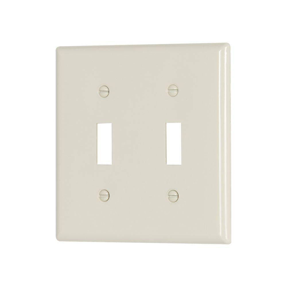 Standard Toggle Switch Wall Plate - 2 Gangs