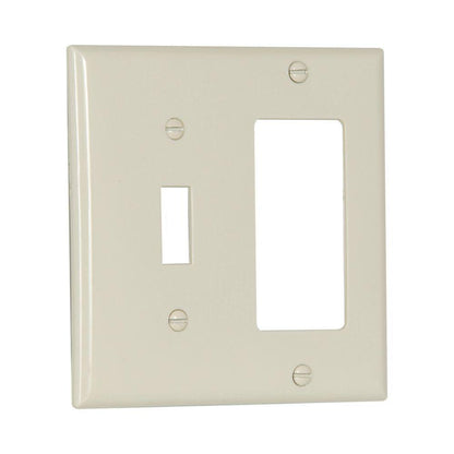 Standard Combination Wall Plate - Light Almond