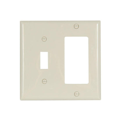 Standard Combination Wall Plate - Light Almond