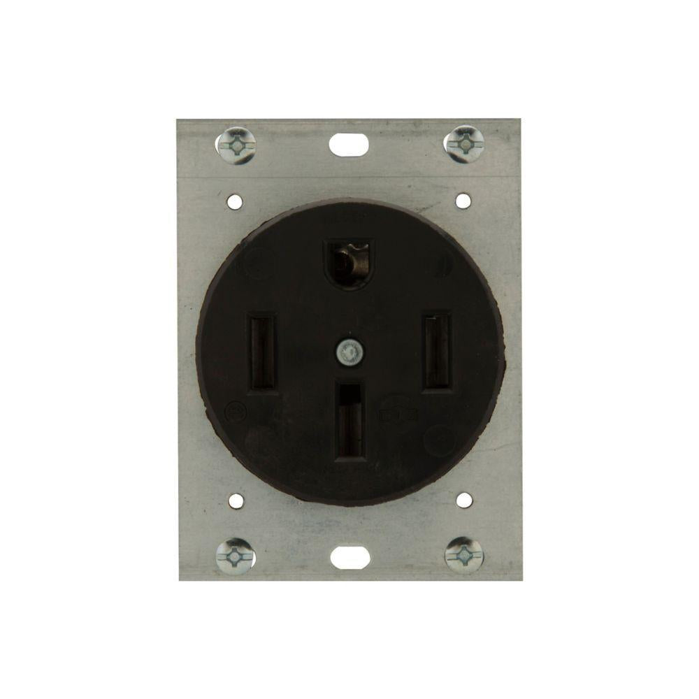 Single Straight Blade Receptacle - Glass Reinforced Nylon