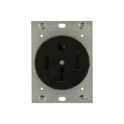 Single Straight Blade Receptacle - Glass Reinforced Nylon