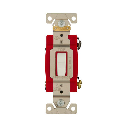 4-Way Premium Automatic Grounding Toggle Switch - White