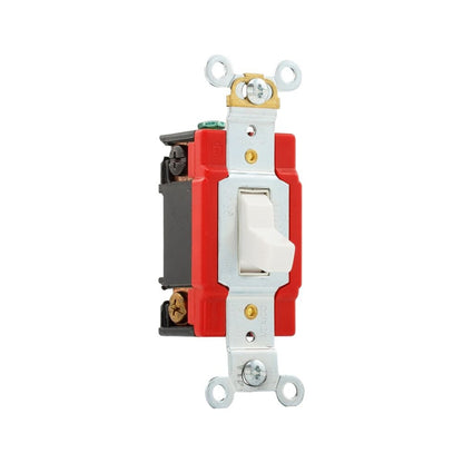 4-Way Premium Automatic Grounding Toggle Switch - White