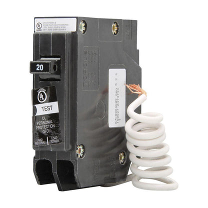 Miniature Self-Testing Ground Fault Circuit Breaker - 20 A
