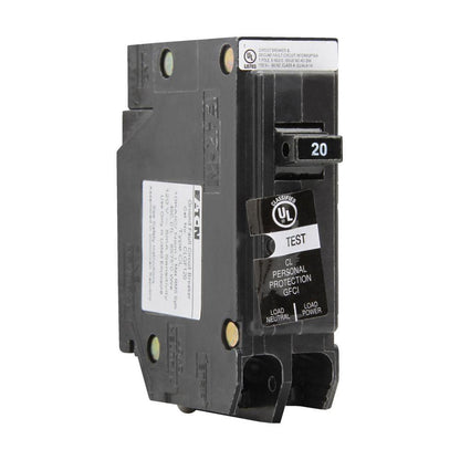 Miniature Self-Testing Ground Fault Circuit Breaker - 20 A