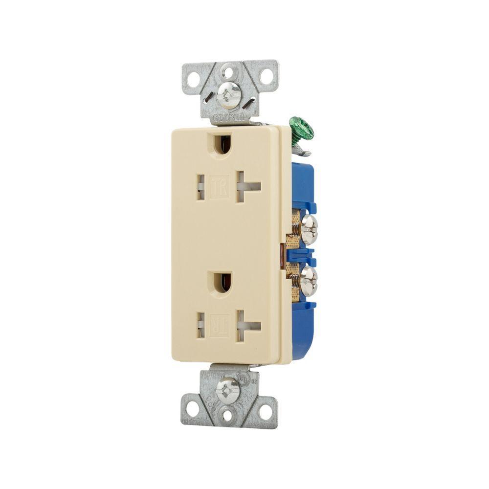 Duplex Tamper Resistant Receptacle - Thermoplastic