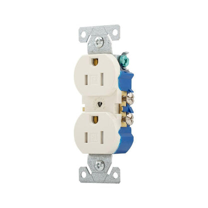 Straight Blade Duplex Grounding Receptacle - Thermoplastic