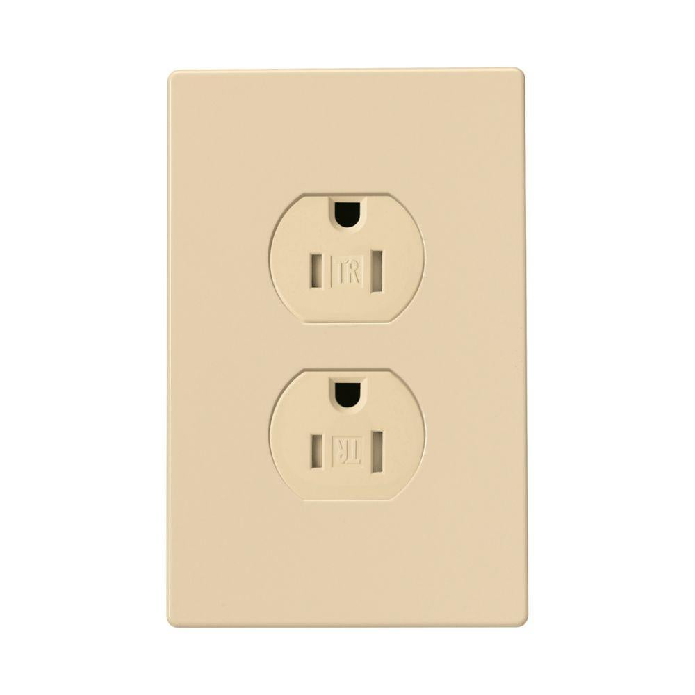 Straight Blade Grounding Receptacle - Thermoplastic