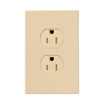 Straight Blade Grounding Receptacle - Thermoplastic