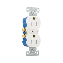EATON TR270W TR270 Duplex Tamper-Resistant Grounding Straight Blade Receptacle, 125 V AC, 15 A, 2 Poles, 3 Wires, White