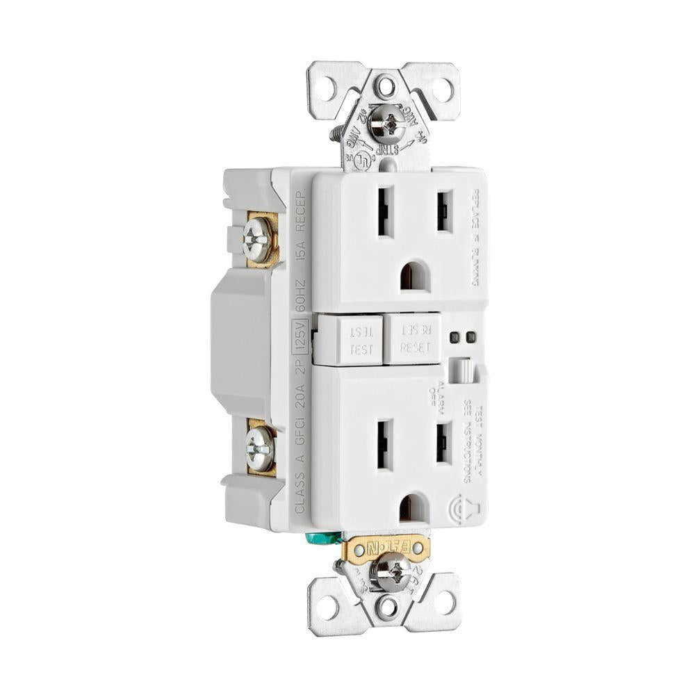 Trsgfa - GFCI Receptacle with Audible Alarm - White