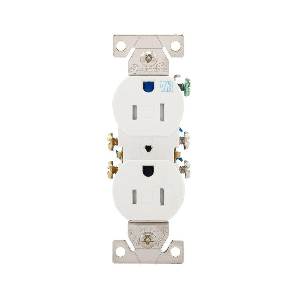 TWR270 - Duplex Straight Blade Receptacle - Thermoplastic