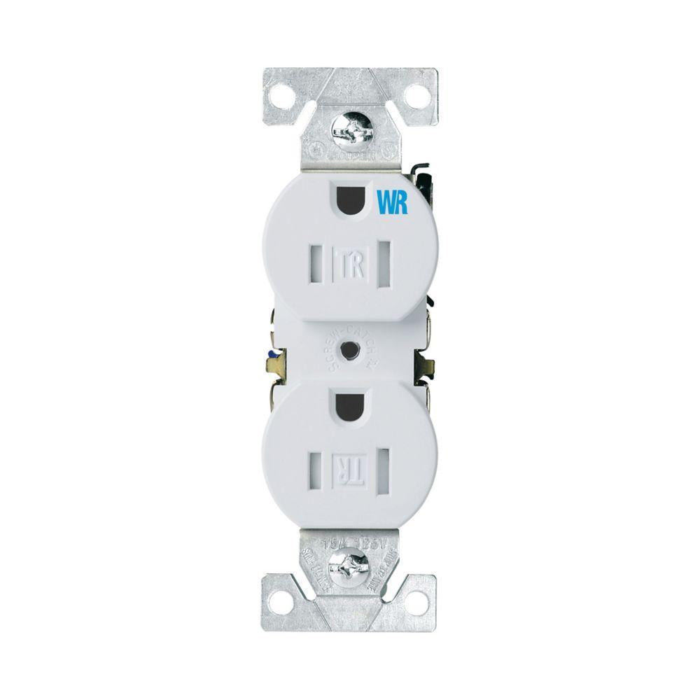 TWR270 - Duplex Straight Blade Receptacle - Thermoplastic