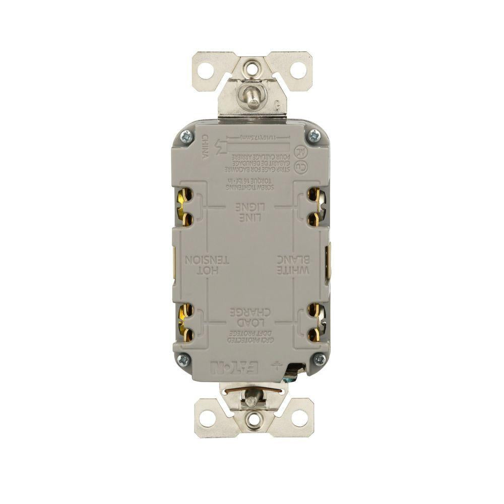 Self-Test Slim GFCI Receptacle - Ivory - 125 V