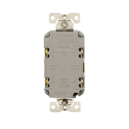 Self-Test Slim GFCI Receptacle - Ivory - 125 V