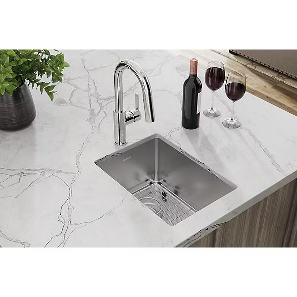 Elkay ECTRU12179T Crosstown 18 Gauge Stainless Steel 13-1/2" x 18-1/2" x 9", Single Bowl Undermount Bar Sink