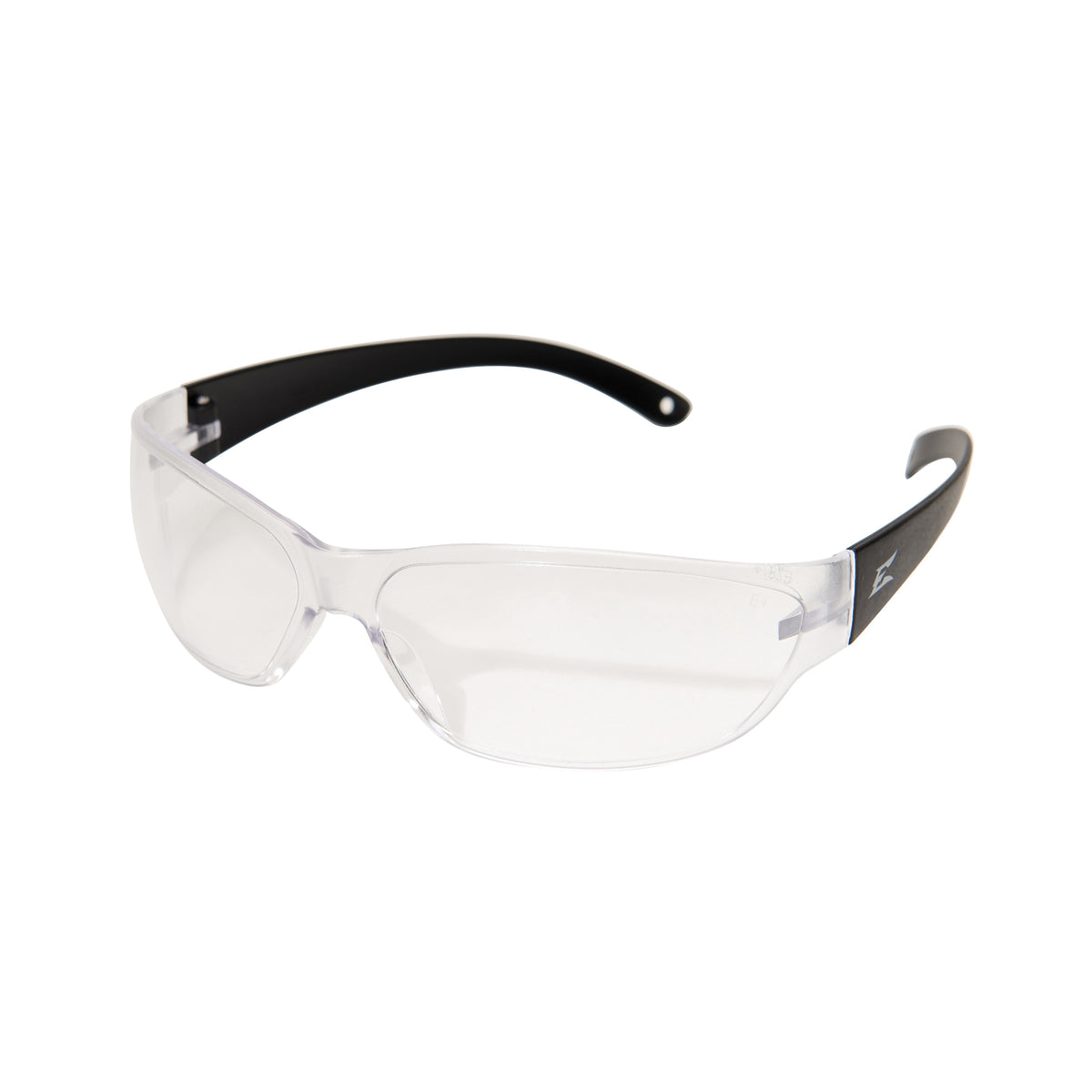 EDGE® AKE111 Savoia Non-Polarized Safety Glasses, Anti-Fog/Anti-Scratch, Clear Lens, Wrap Around Frame, Matte Black, Polycarbonate Frame, ANSI/ISEA Z87.1+2015, MCEPS GL-PD 10-12