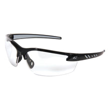 EDGE® DZ111-1.5-G2 Zorge G2 Vapor Shield Safety Glasses, Anti-Scratch, Clear Lens, Frameless Frame, Black, Polycarbonate Frame, ANSI/ISEA Z87.1+2015, MCEPS GL-PD 10-12