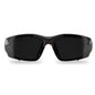 EDGE® GDZ116VS-G2 Zorge G2 Vapor Shield Safety Glass, Smoke Lens, Wrap Around Frame, Black, Nylon/TPR/PC Frame, Polycarbonate Lens, ANSI Z87.1 -2020