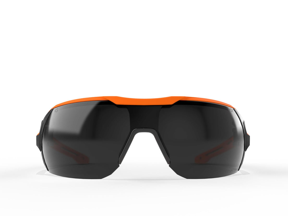 EDGE® KB136VS Kabru Vapor Shield Safety Glass, Anti-Fog, Smoke Lens, Black, TPR/PC Frame, Polycarbonate Lens, ANSI Z87.1 -2020