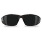 EDGE® SDK116-G2 Khor G2 Unisex Safety Glasses, Anti-Scratch, Smoke Lens, Frameless Frame, Black, Nylon Frame, Polycarbonate Lens, CSA Z94.3-15, ANSI/ISEA Z87.1+2015, MCEPS GL-PD 10-12
