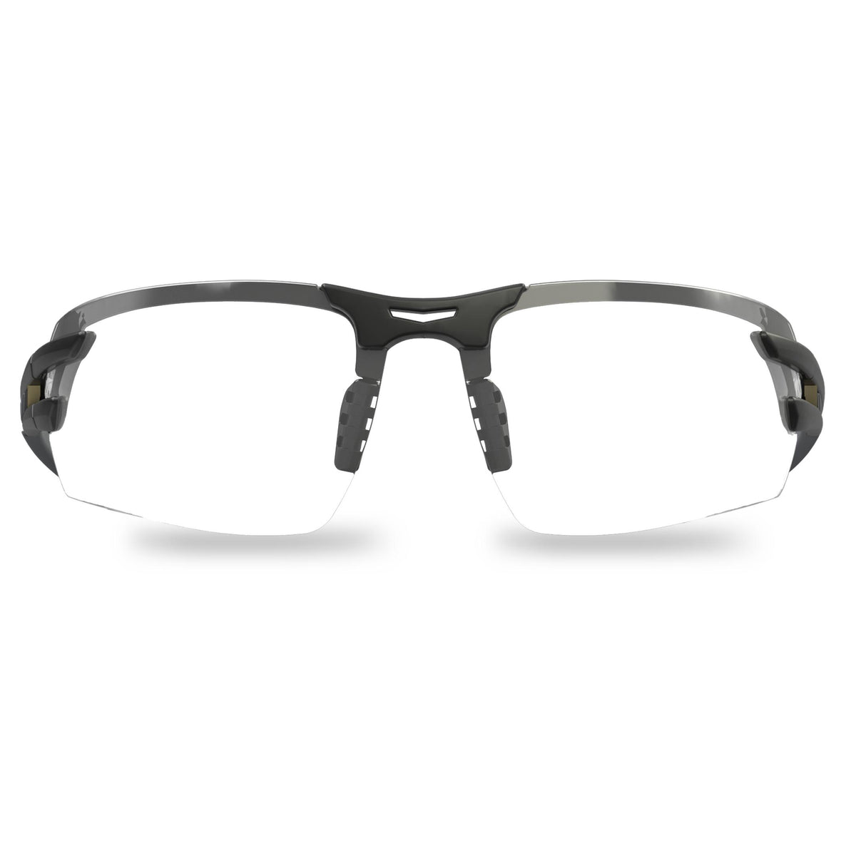EDGE® SL111VS Salita Vapor Shield Safety Glass, Scratch-Resistant, Clear Lens, Black, TPR/PC Frame, Polycarbonate Lens, ANSI Z87.1 -2020